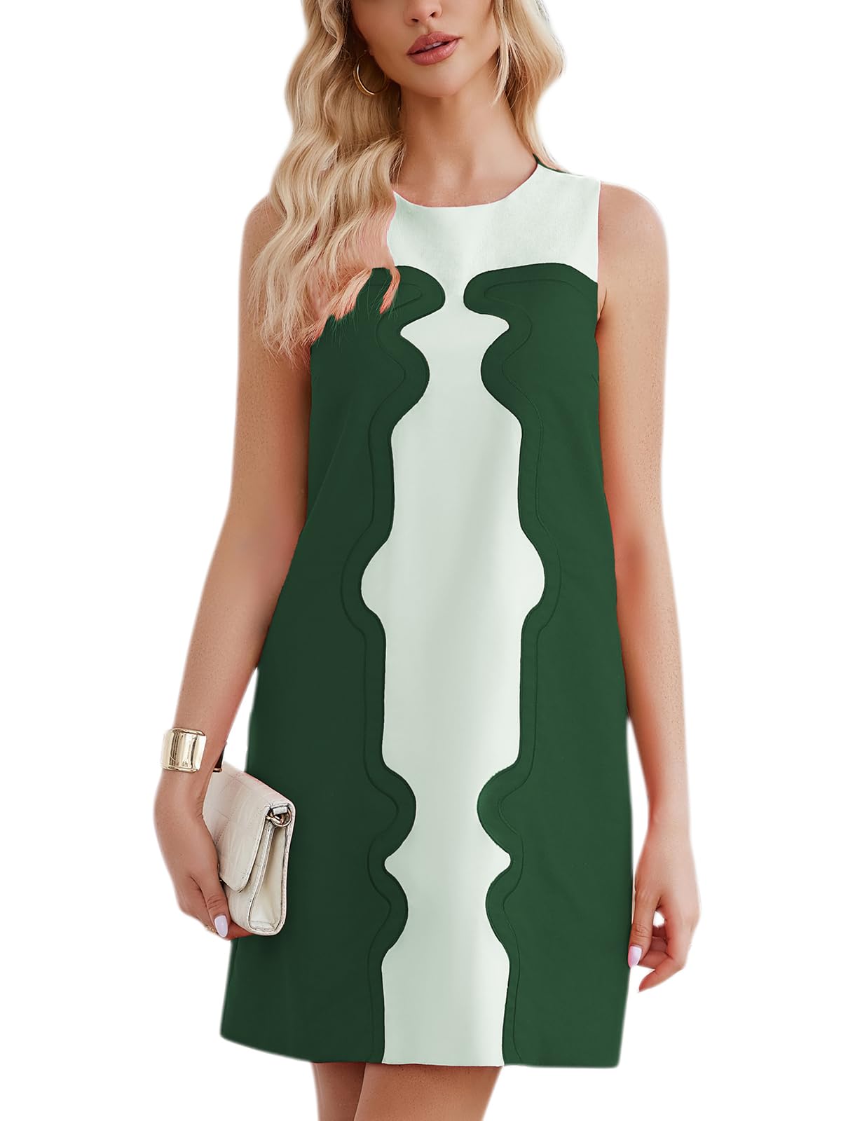 Ladyful Color Block Shift Dress