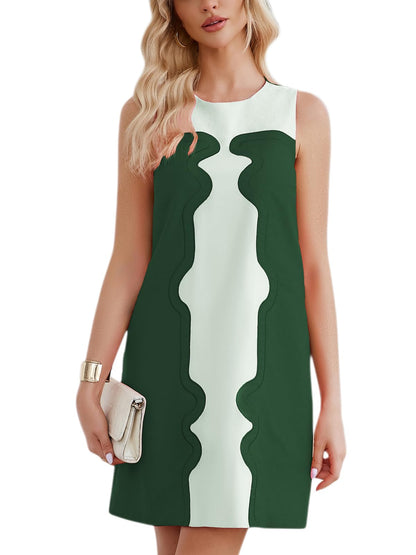 Ladyful Color Block Shift Dress