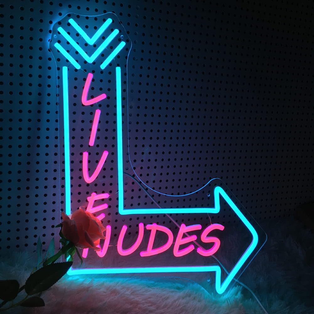 Large Good Vibes Only Neon Signs for Wall Decor -56.57" x 13.5" Pink