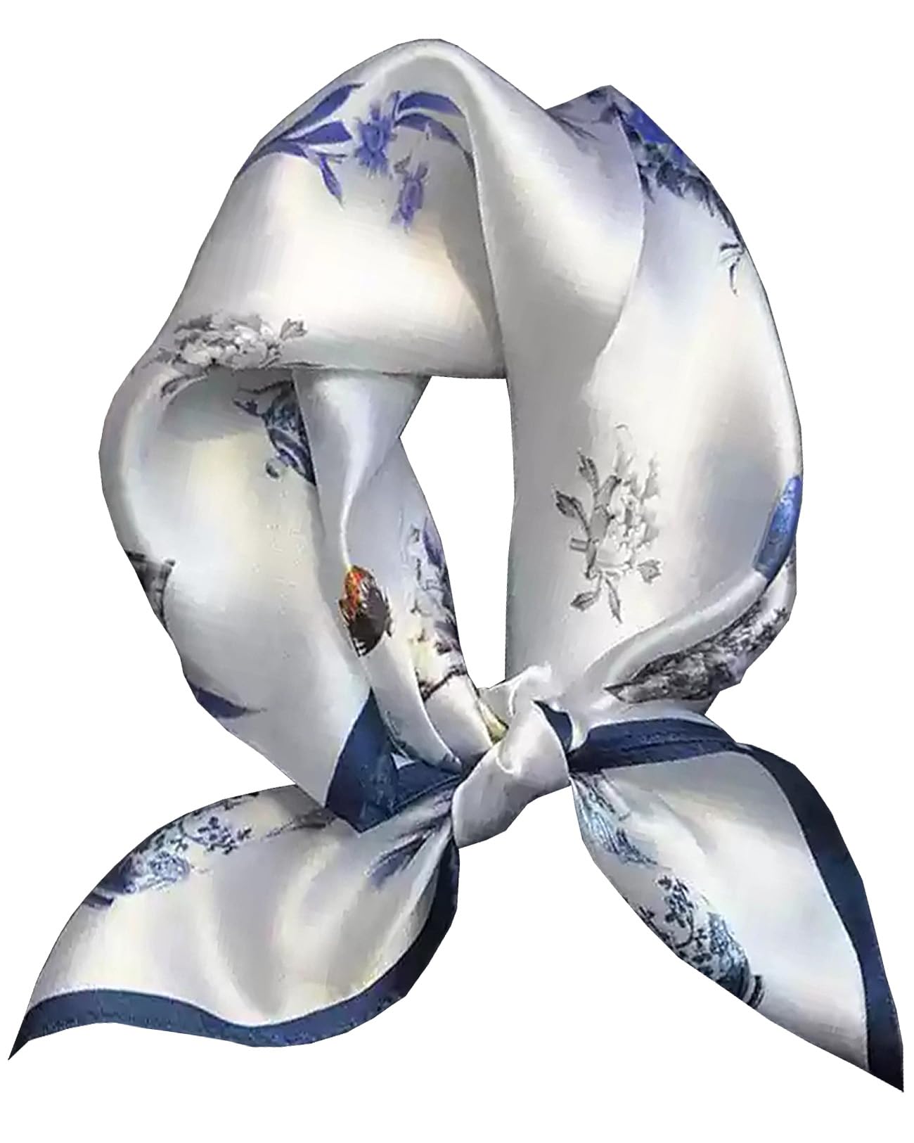 Saiusloa Neck Scarf For Womens Silky Head Scarves Hair Bandanas Square Scarf Fashion Accessories lightweight