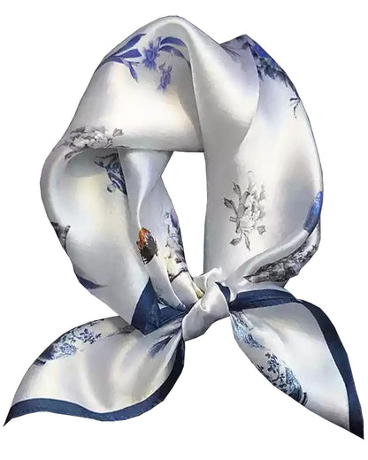 Saiusloa Neck Scarf For Womens Silky Head Scarves Hair Bandanas Square Scarf Fashion Accessories lightweight