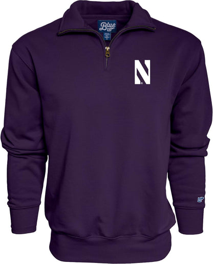 Blue 84 NCAA mens Quarter Zip Sweatshirt Icon