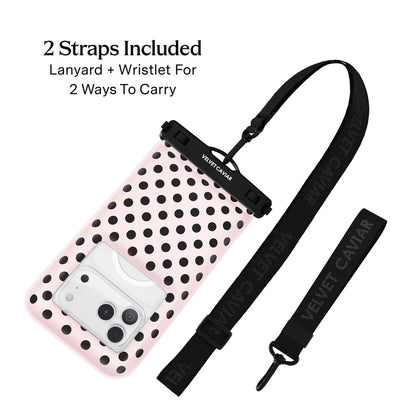 VELVET CAVIAR Waterproof Phone Pouch with Lanyard