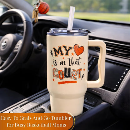 Baseball Mom Gifts - Perfect for Moms from Kids, Friends - Birthday & Christmas - 40oz Tumbler with Handle