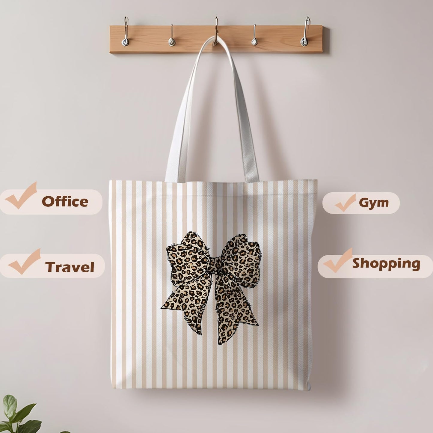 Striped series canvas bags