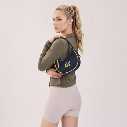 NCAA Crescent Shoulder Bag for Women, Half Moon Clutch Purses for Birthday/Graduation Gifts