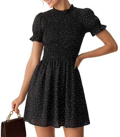RIHOAS Plaid Gingham Mini Dress