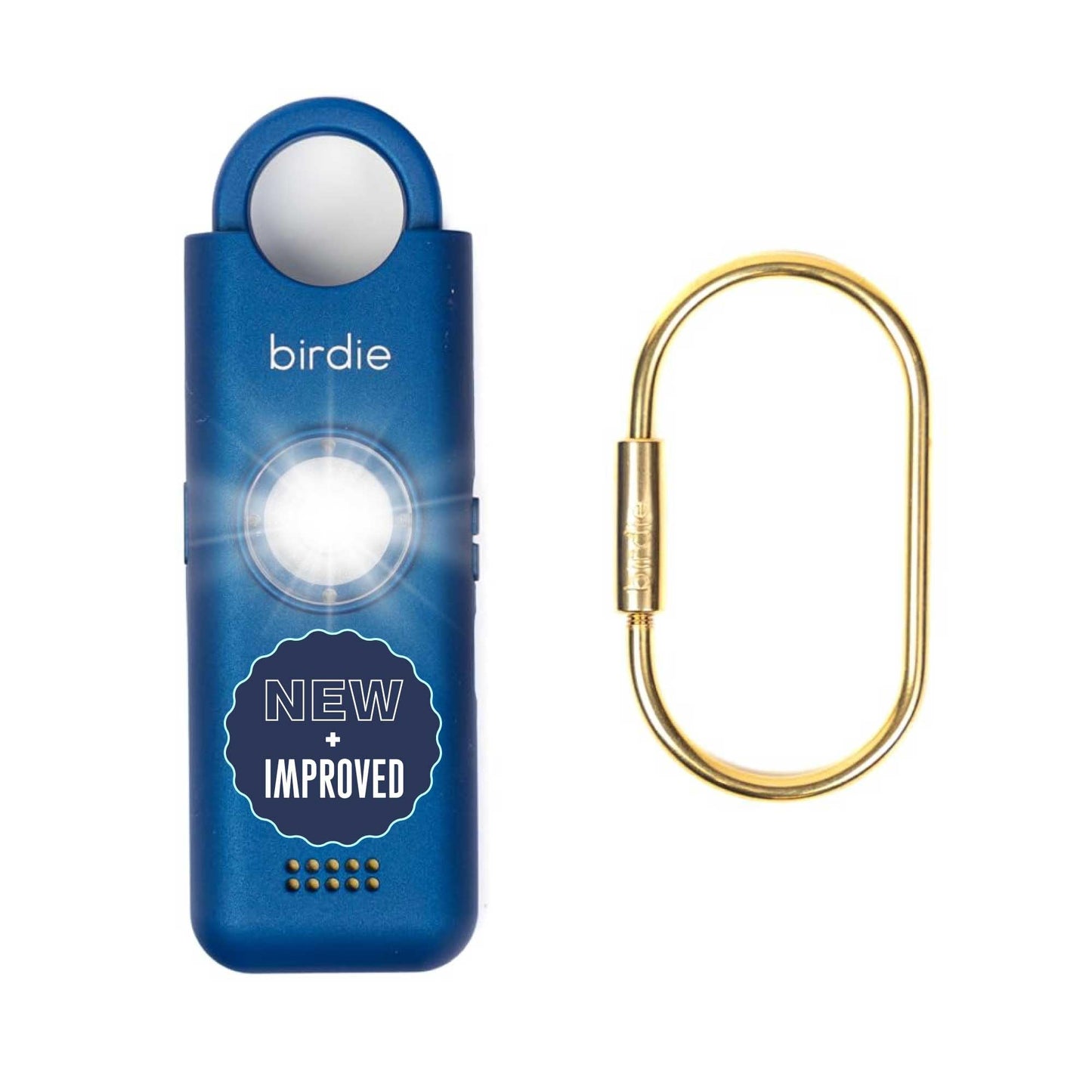 She’s Birdie 3.0 New Version – The Original Personal Safety Alarm for Women by Women–Loud Siren, Flash Light and Rechargeable Battery in a Variety of Colors (Aqua Blue)