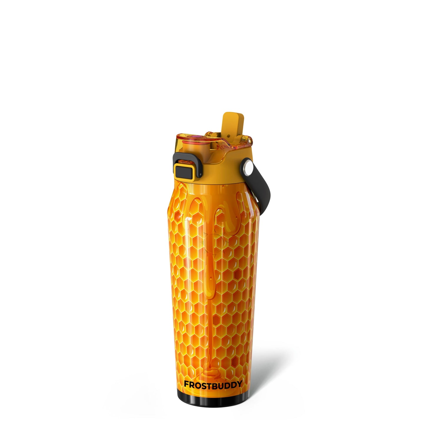 Frost Buddy 24oz Insulated Water Bottle - Straw & Chug Lid - Leak-Proof | Sip-or-chug dual lid | Ice-cold for 24+ hours | Cup-holder friendly