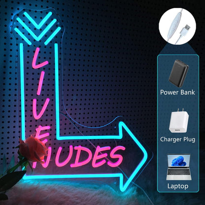 Large Good Vibes Only Neon Signs for Wall Decor -56.57" x 13.5" Pink
