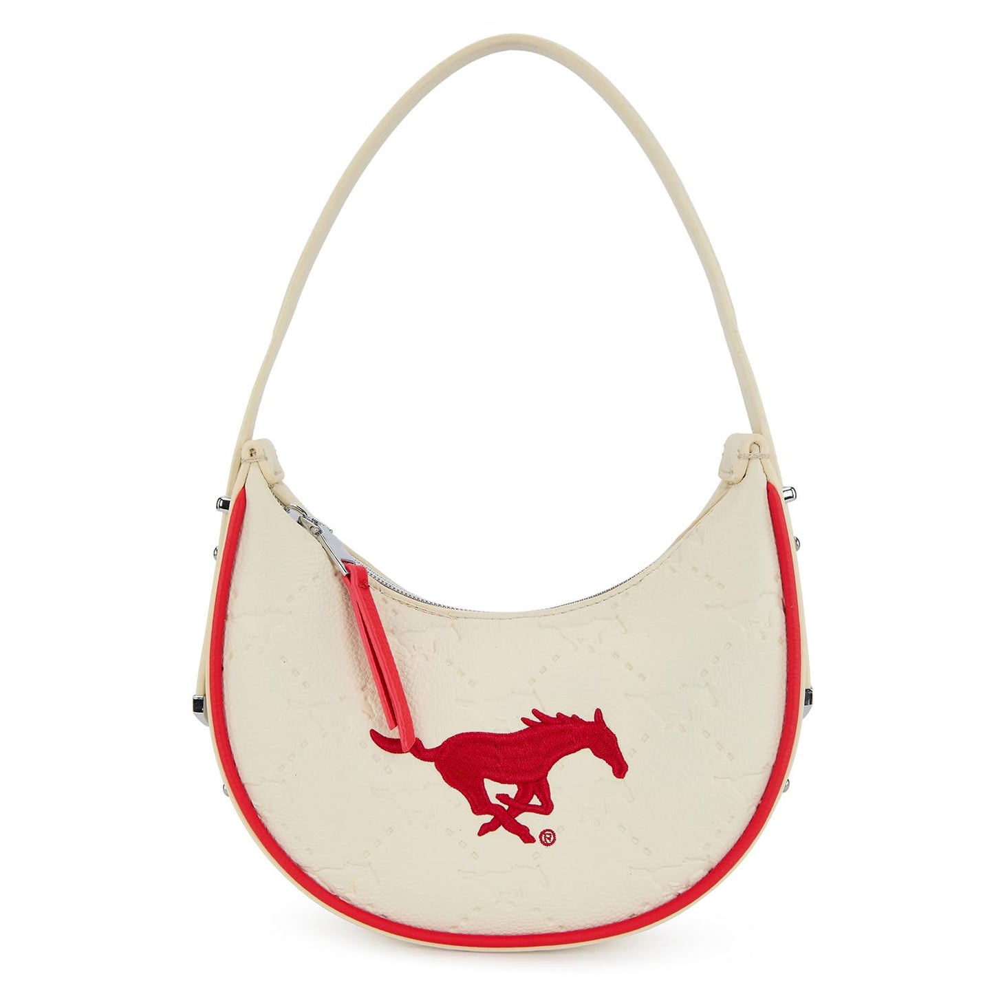 NCAA Crescent Shoulder Bag for Women, Half Moon Clutch Purses for Birthday/Graduation Gifts