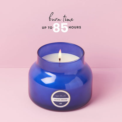 Capri Blue Scented Candles - Soy Candle Wax Blend - Jar Candles - Blue Candle Gifts for Women & Men - Luxury Candles for Home Scented with Vanilla, Bergamot & Sandalwood - Havana Vanilla (19 oz)