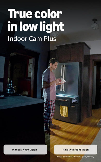 Ring Battery Doorbell (newest model), Speckled Gray with Indoor Cam, Black