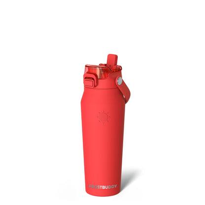 Frost Buddy 24oz Insulated Water Bottle - Straw & Chug Lid - Leak-Proof | Sip-or-chug dual lid | Ice-cold for 24+ hours | Cup-holder friendly