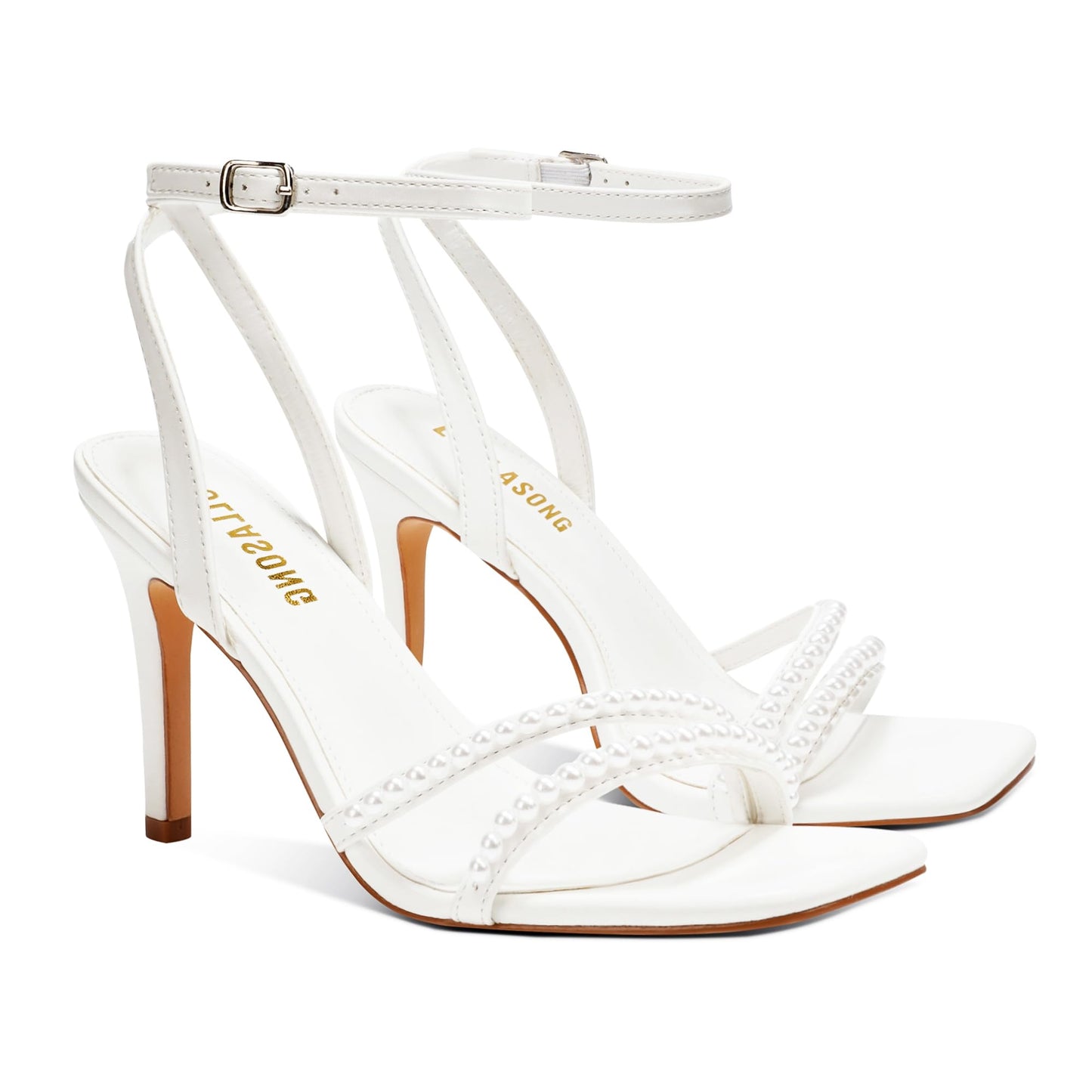 LULLASONG Strappy Ankle Strap High Heels