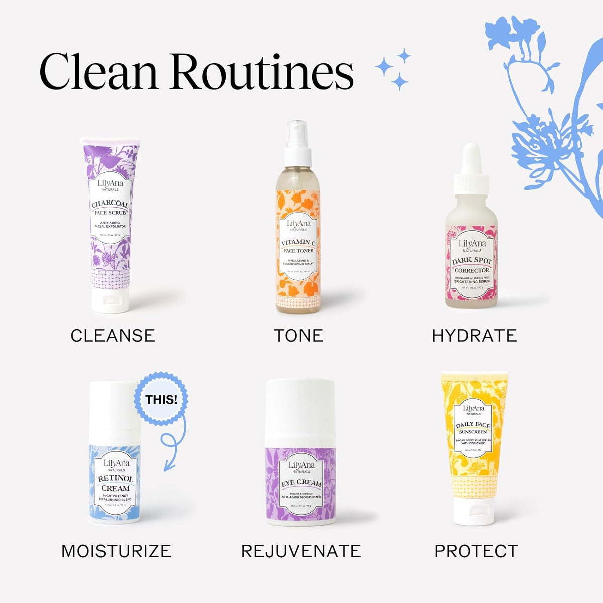 LilyAna Naturals Anti Aging Retinol Face & Neck Cream for Women