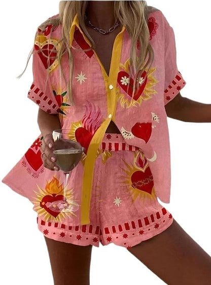 Women's Graffiti Graphic 2 Piece Outfits