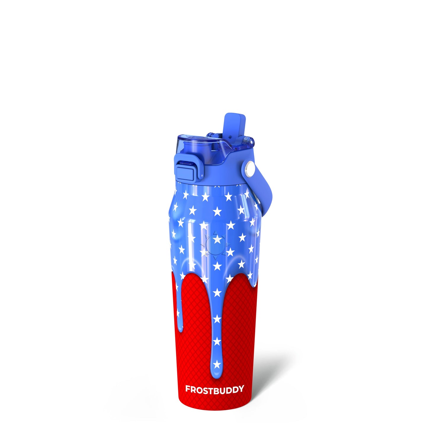 Frost Buddy 24oz Insulated Water Bottle - Straw & Chug Lid - Leak-Proof | Sip-or-chug dual lid | Ice-cold for 24+ hours | Cup-holder friendly