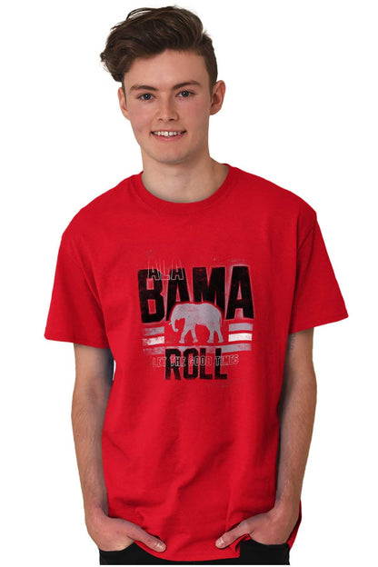 Brisco Brands Alabama Good Times Roll College Graphic T Shirt Men or Women