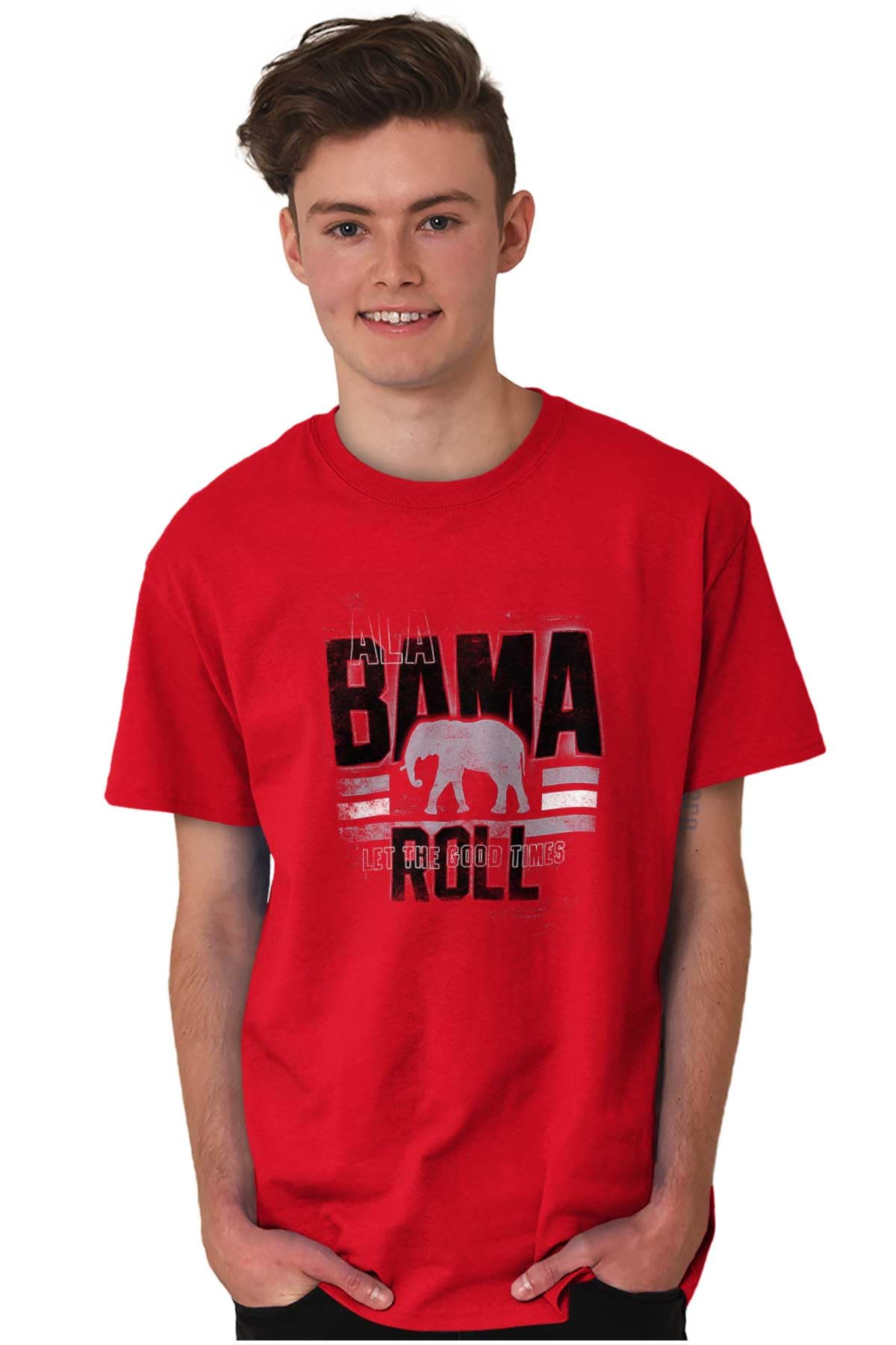 Brisco Brands Alabama Good Times Roll College Graphic T Shirt Men or Women