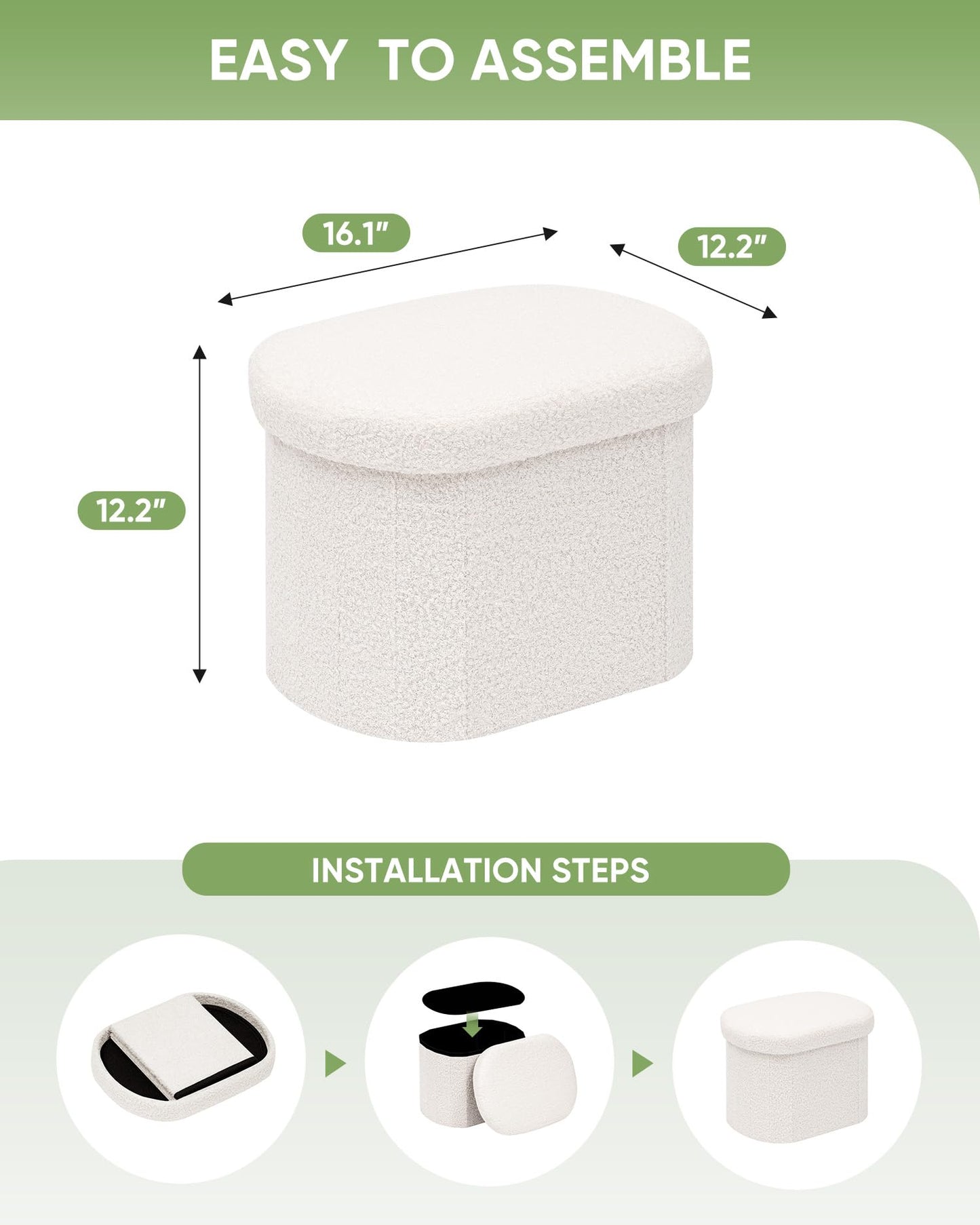 B FSOBEIIALEO Ottoman with Storage