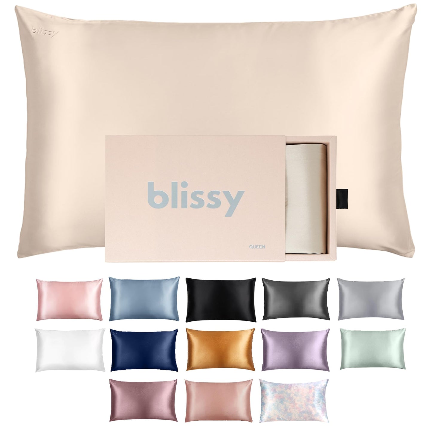 Blissy Silk Pillowcase - 100% Pure Mulberry Silk