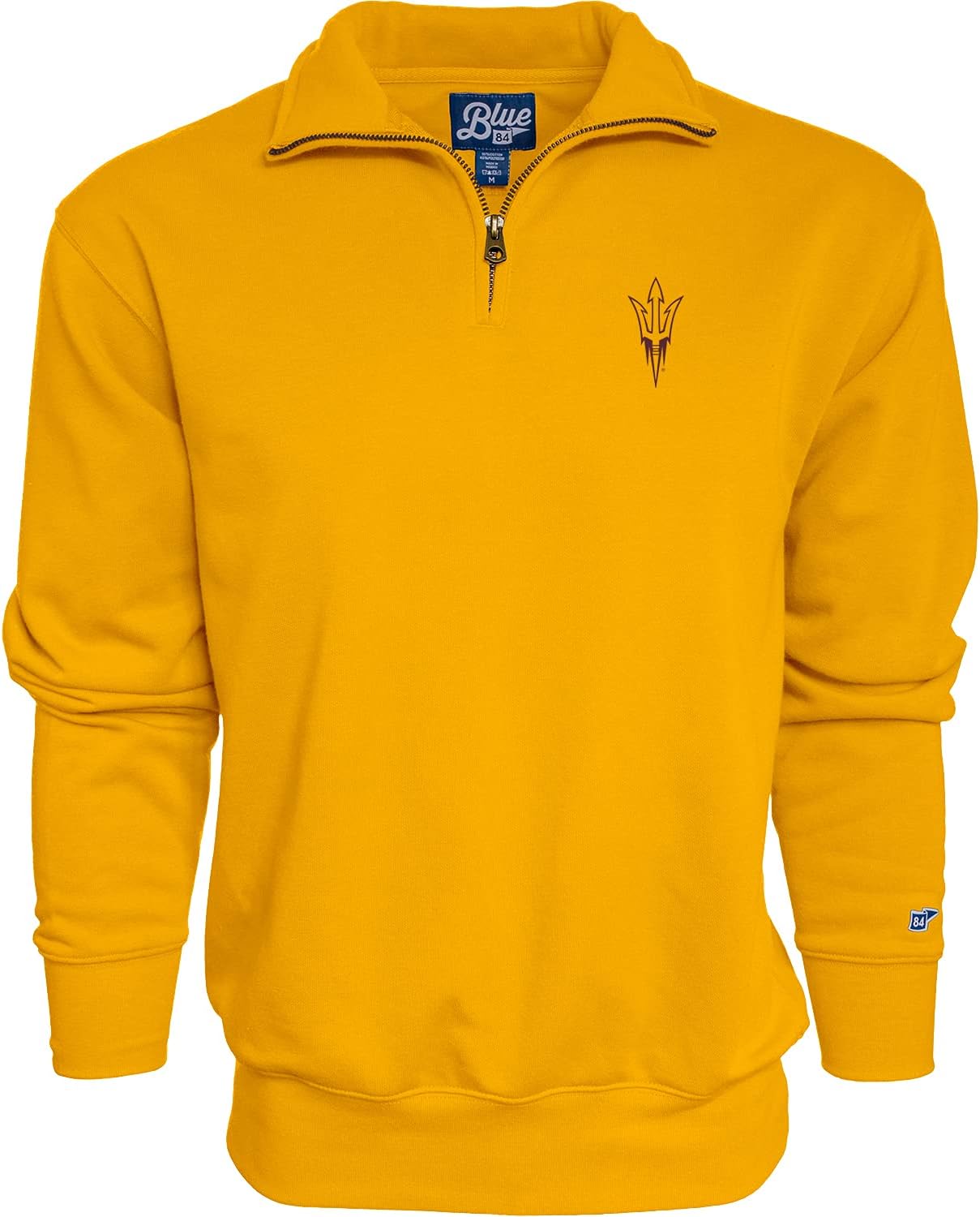 Blue 84 NCAA mens Quarter Zip Sweatshirt Icon