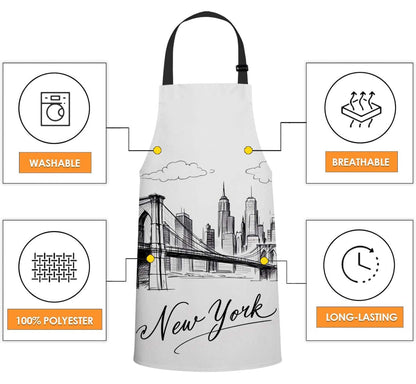 Wondertify Doodle Frames in French Style Apron