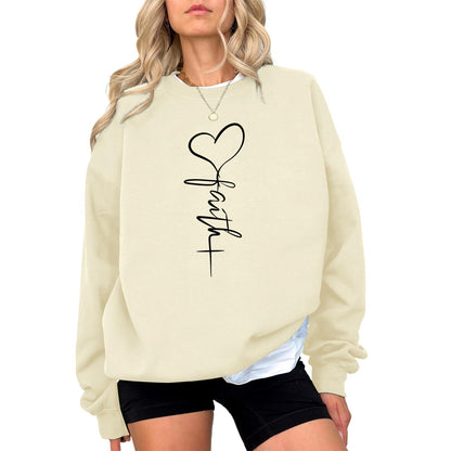 KIEKIECOO Faith Christian Sweatshirts