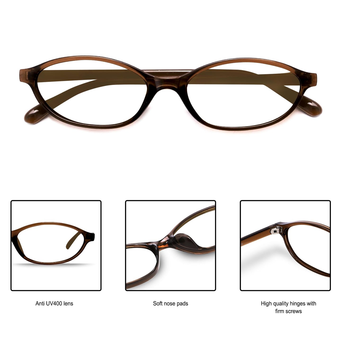 GUVIVI Retro Oval Sunglasses for Women