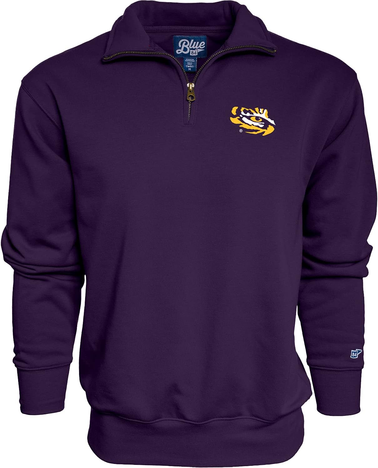 Blue 84 NCAA mens Quarter Zip Sweatshirt Icon