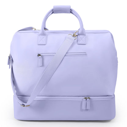 Nobl Travel Weekender Bag for Women & Men, Large Carry-On Duffel, Hot Pink