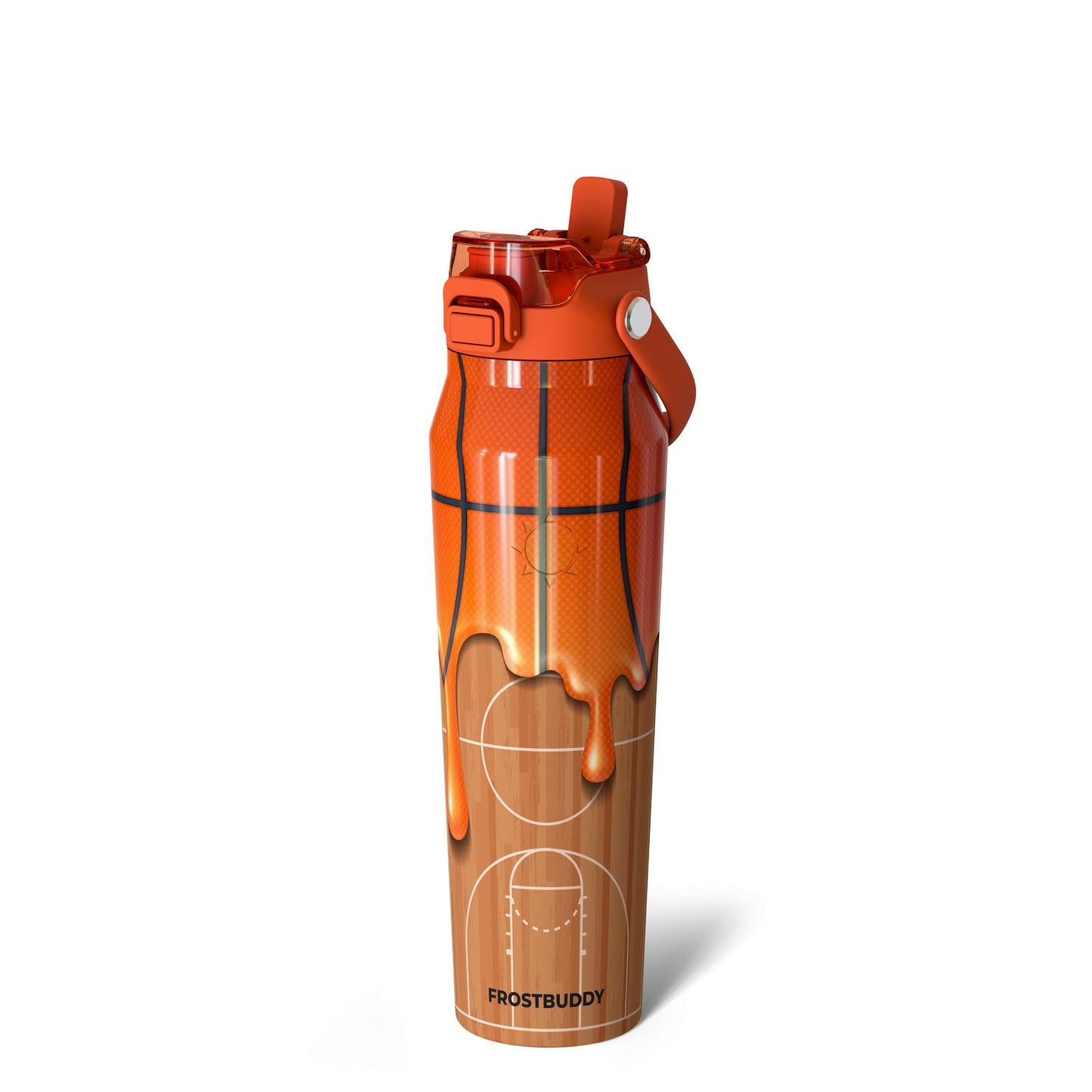 Frost Buddy 24oz Insulated Water Bottle - Straw & Chug Lid - Leak-Proof | Sip-or-chug dual lid | Ice-cold for 24+ hours | Cup-holder friendly