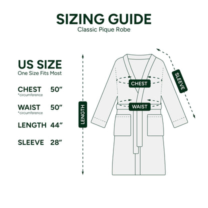 Lacoste Classic Pique Bath Robe, 100% Soft Cotton Terry, Unisex Adult Bathrobe, Absorbent & Quick Drying, One Size Fits Most