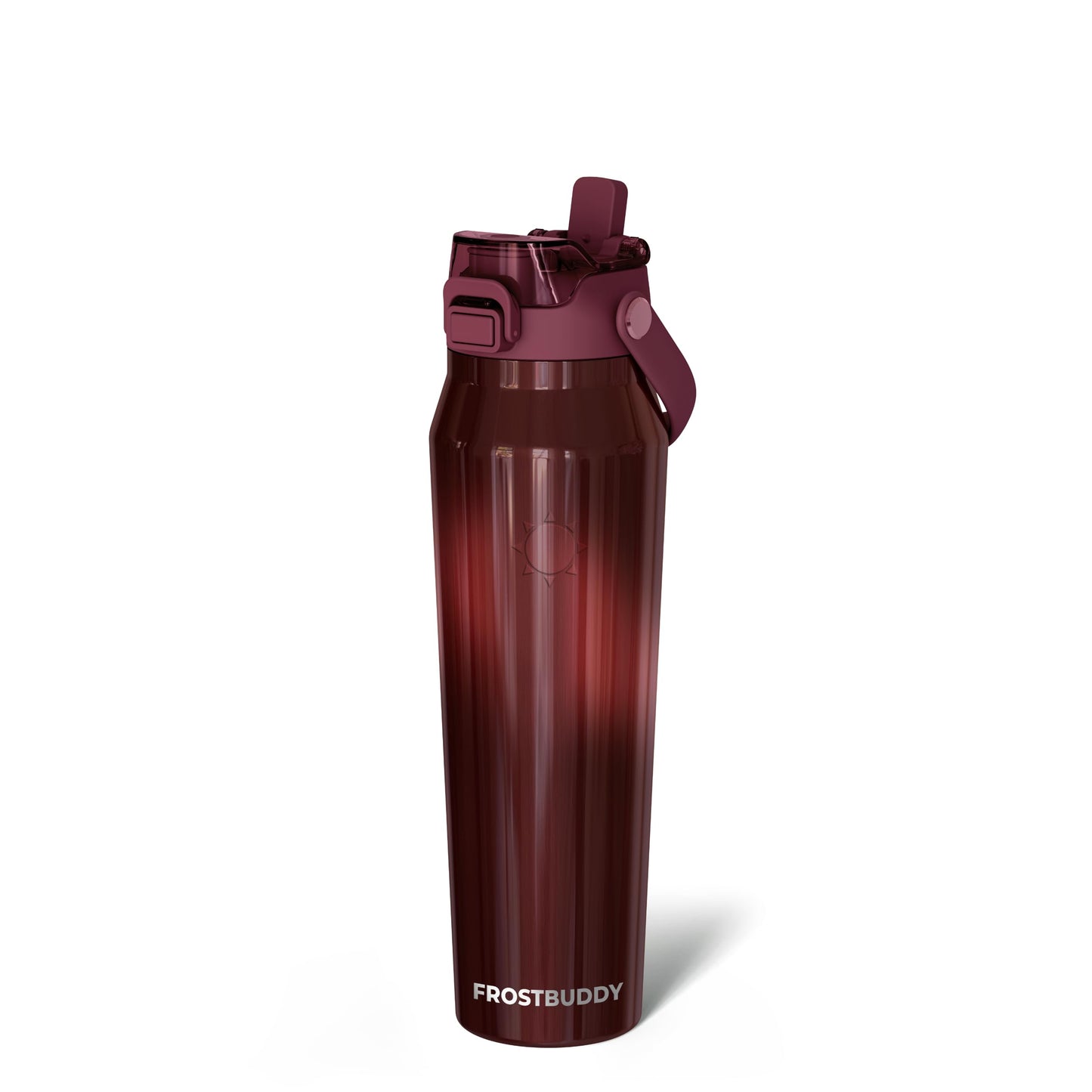 Frost Buddy 24oz Insulated Water Bottle - Straw & Chug Lid - Leak-Proof | Sip-or-chug dual lid | Ice-cold for 24+ hours | Cup-holder friendly