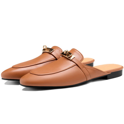 Almond Toe Slip-On Flats