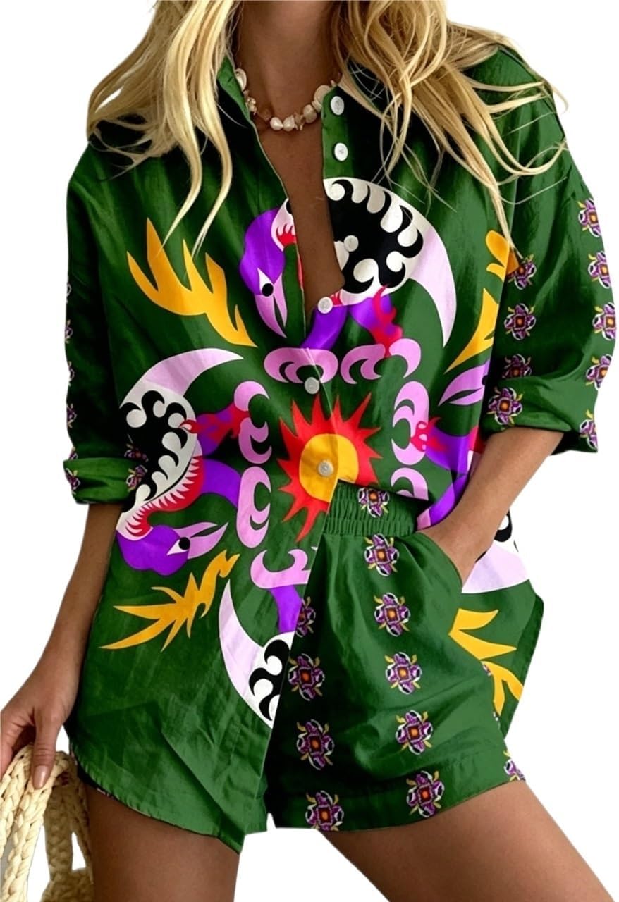 Women's Graffiti Graphic 2 Piece Outfits