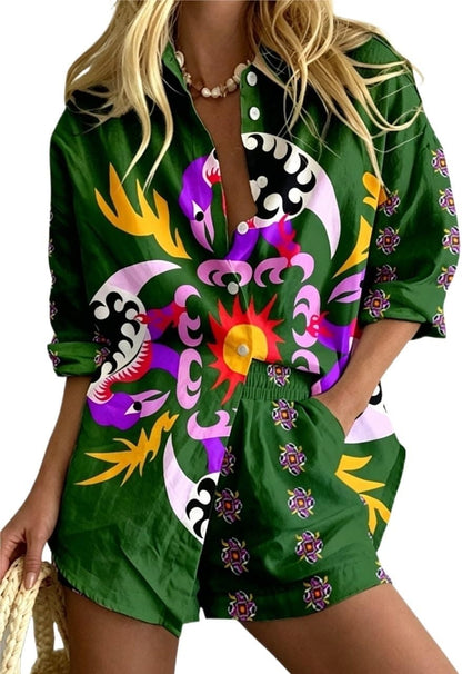 Women's Graffiti Graphic 2 Piece Outfits