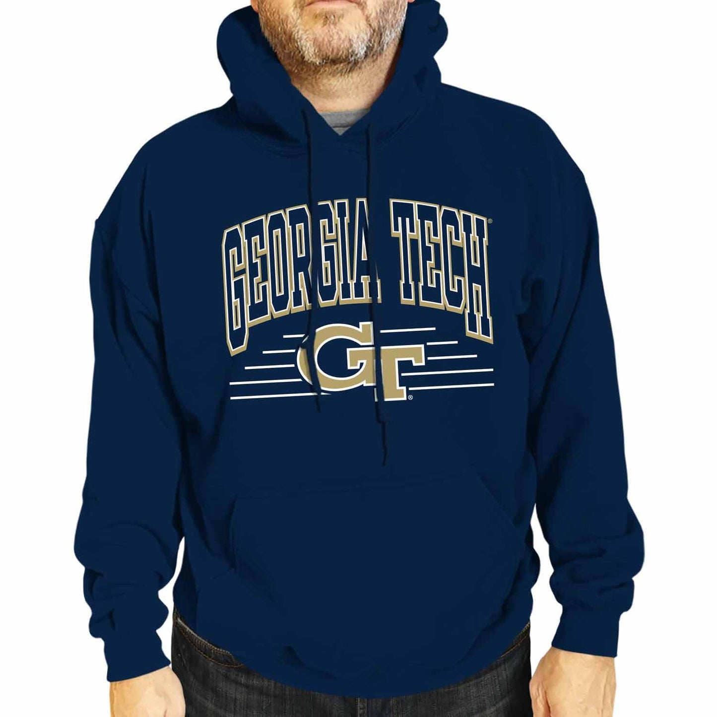 Campus Colors NCAA Overtime Classics Hooded Fleece Sweatshirt - Men Women | Officially licensed NCAA hoodie - unisex cotton poly fleece - kangaroo pocket - machine washable - S to 2XL