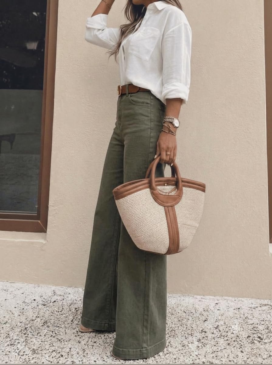 Women's High Waisted Wide Leg Jeans