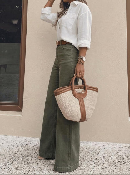 Women's High Waisted Wide Leg Jeans