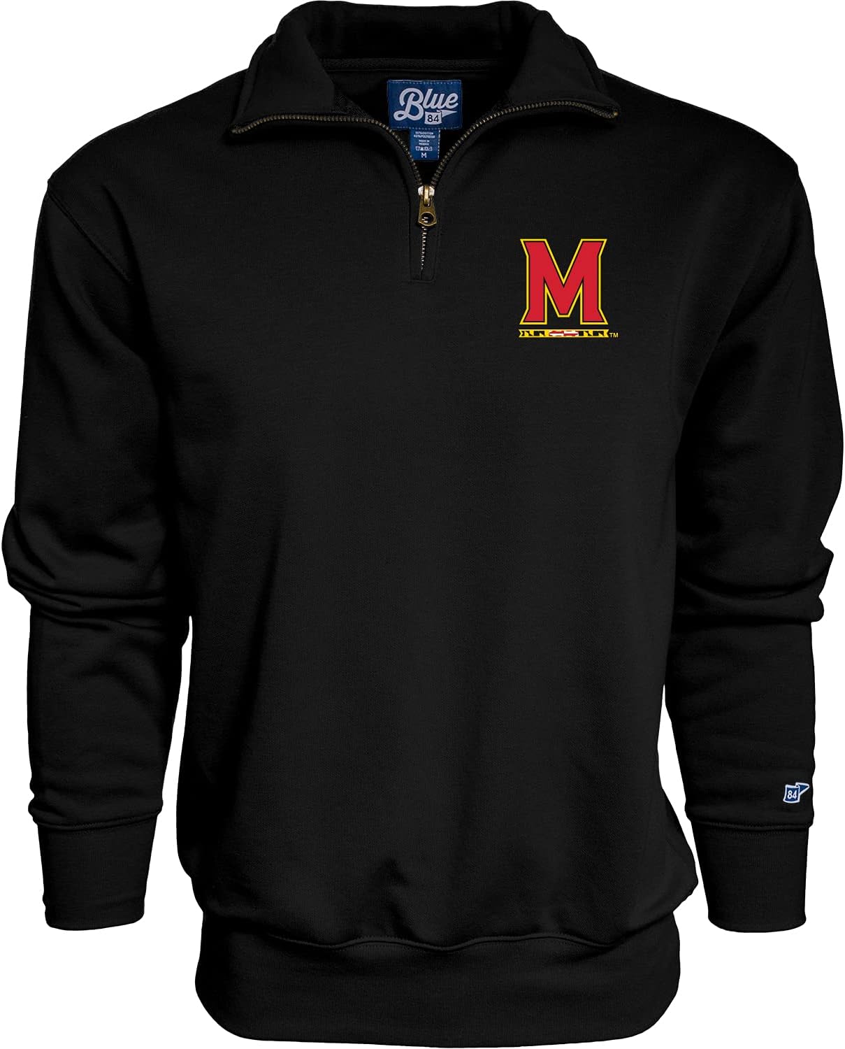 Blue 84 NCAA mens Quarter Zip Sweatshirt Icon