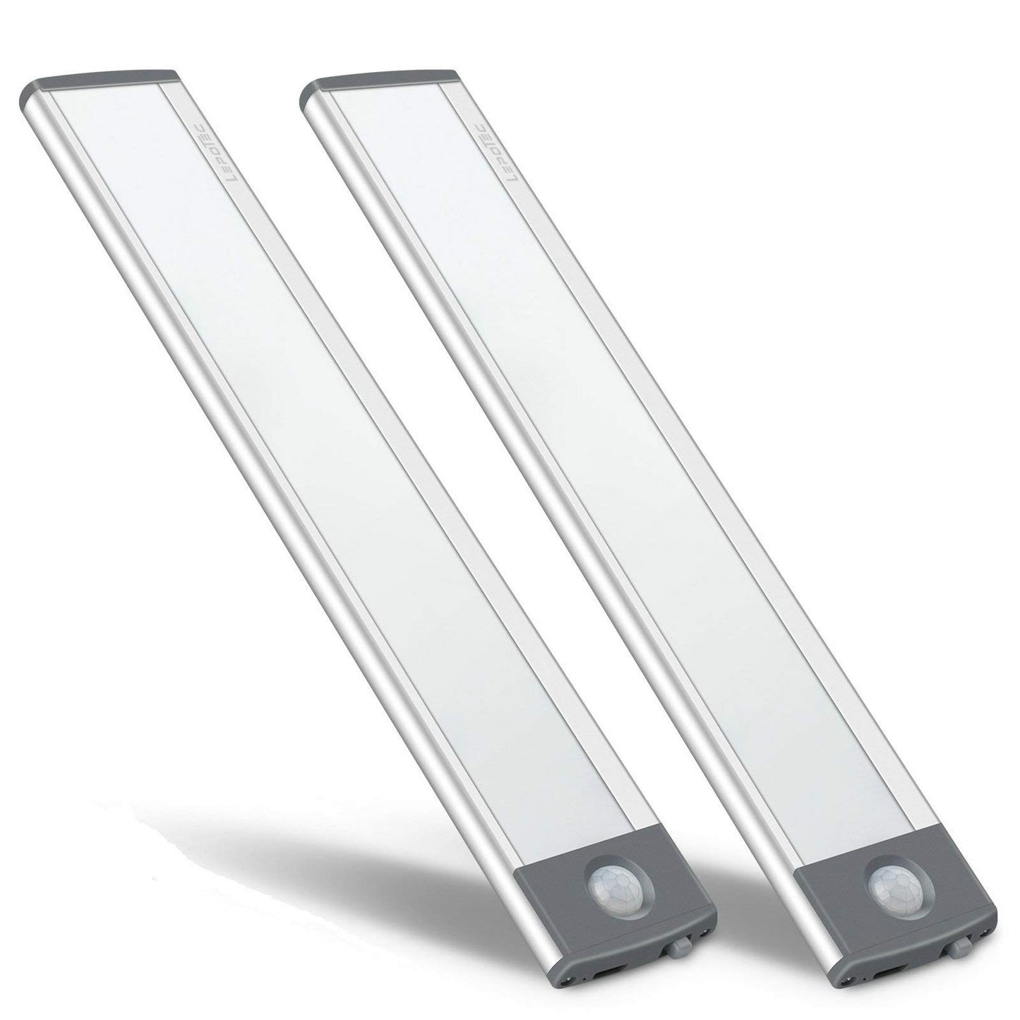 54-LED Motion Sensor Cabinet Light,Under Counter Closet Wireless USB Rechargeable Kitchen Night Lights,Battery Powered for Wardrobe,Cabinet,Cupboard（Warm Light）-2Pack