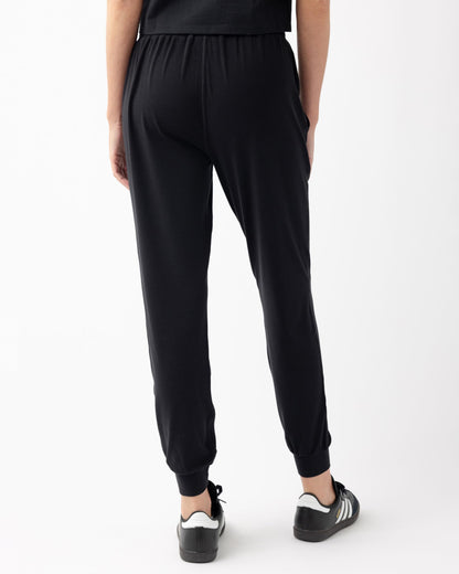 Cozy Earth Women's Studio Jogger Pants, Mid-Rise Lightweight Casual Joggers