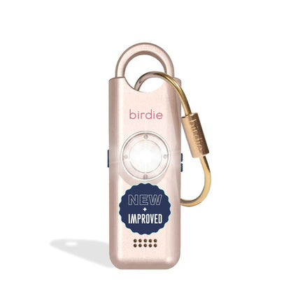She’s Birdie 3.0 New Version – The Original Personal Safety Alarm for Women by Women–Loud Siren, Flash Light and Rechargeable Battery in a Variety of Colors (Aqua Blue)