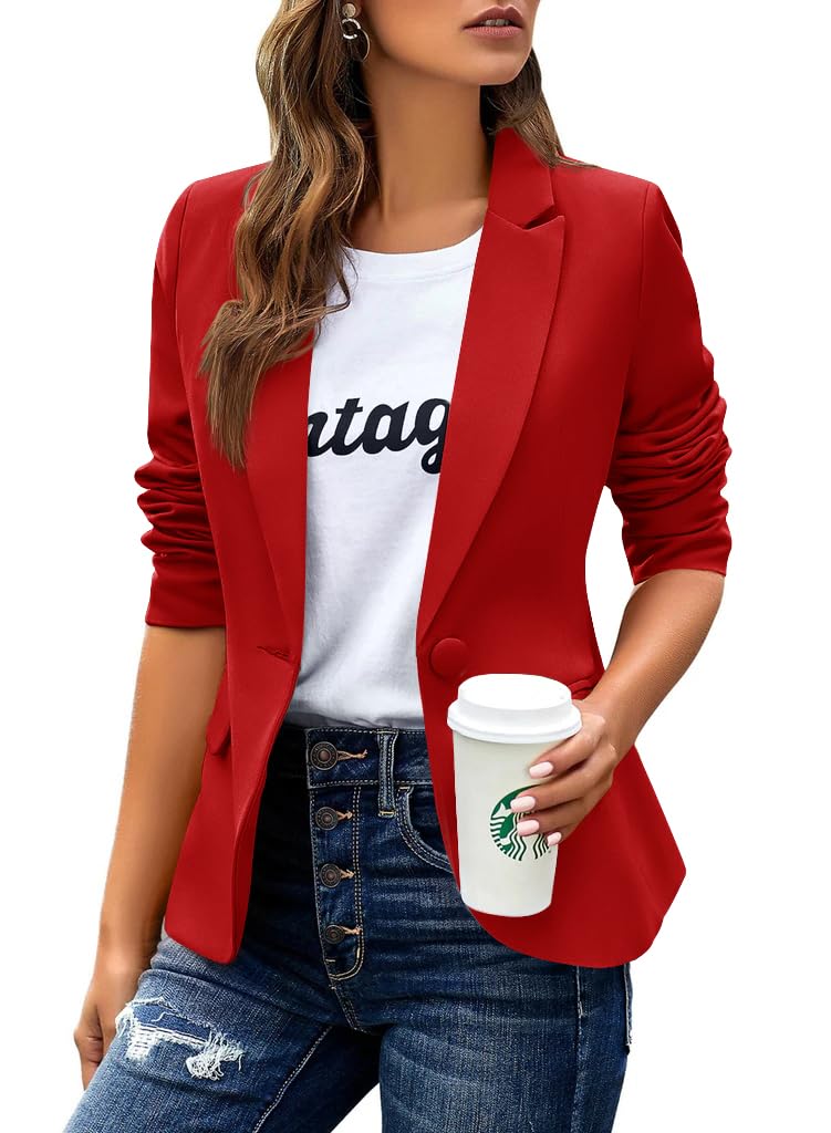 huatandis Women's Business Casual Blazer