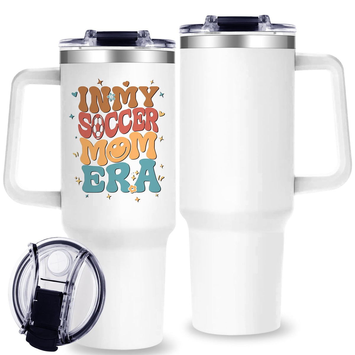 40oz Baseball Mom Tumbler, Christmas Holiday Gifts for Baseball Lovers