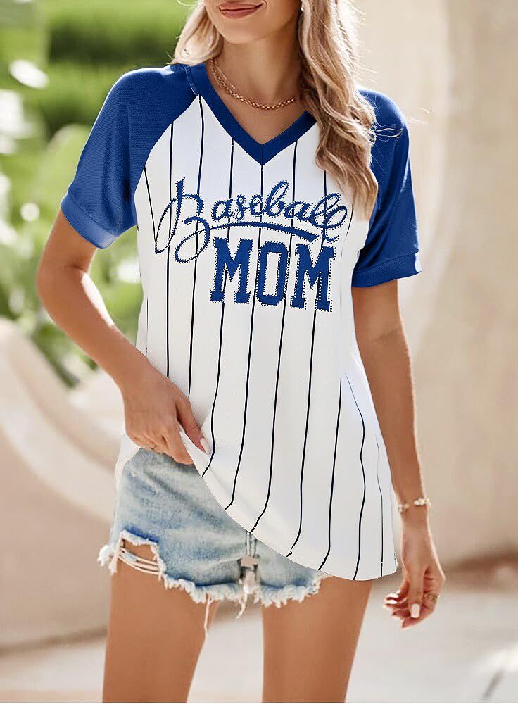 Baseball Shirt Women Baseball Mom Shirts Baseball Game Day Top
