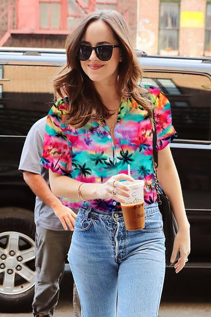 UNIQUEONE Womens Hawaiian Shirt