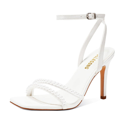 LULLASONG Strappy Ankle Strap High Heels